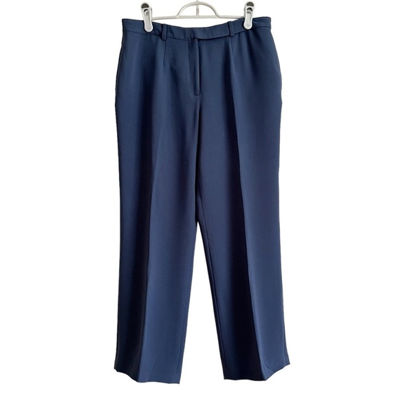 Guy Laroche Paris High Waisted Ankle Cropped Trouser Pants - Picture 1 of 11